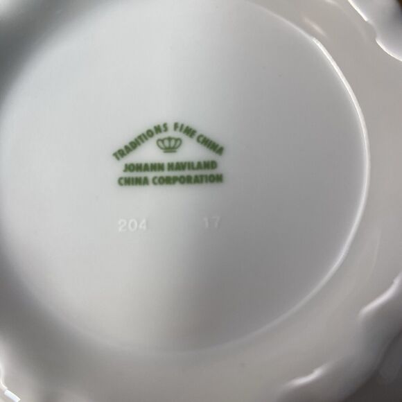 Johann Haviland Traditions Fine Porcelain China Sugar Bowl With Lid Moss Rose - Picture 6 of 7